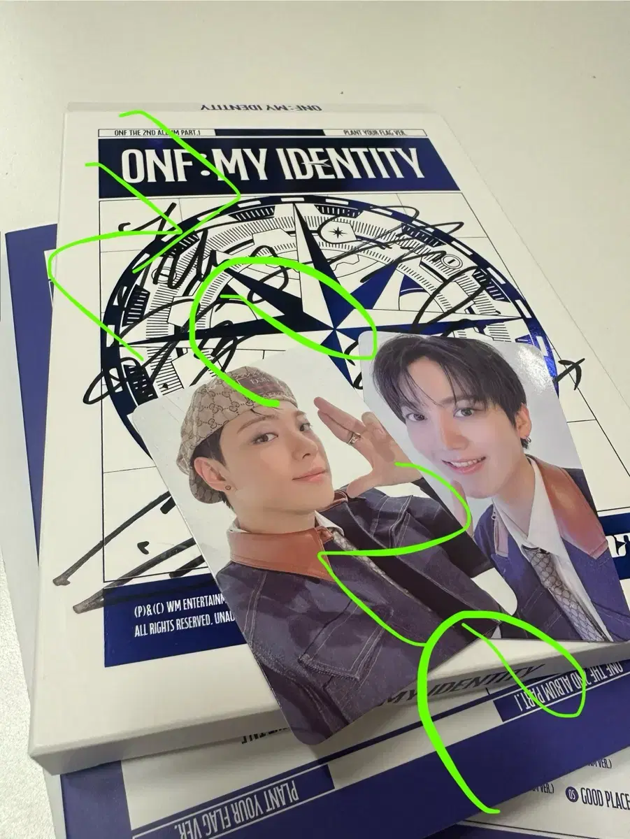 온앤오프 ONF:MY IDENTITY 싸인 CD